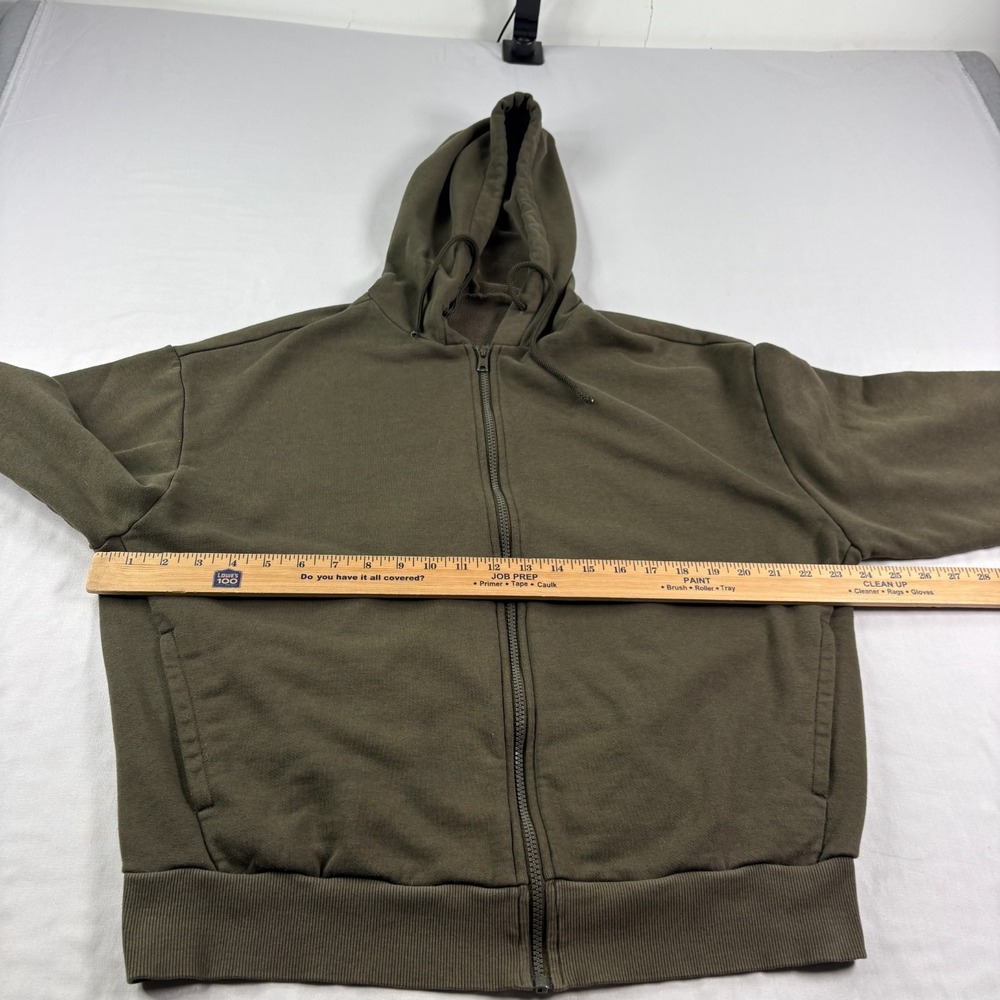 Alo Yoga Hoodie Womens XL Green Full Zip Casual Jacket Athleisure Stretch - Picture 5 of 9